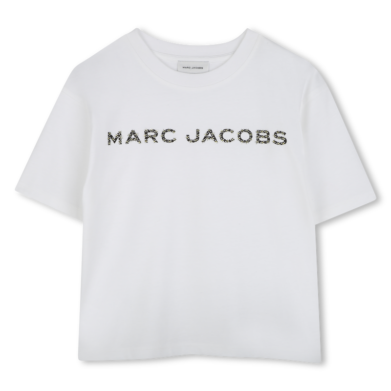 Cotton T-shirt with diamantés THE MARC JACOBS 
                    GIRL